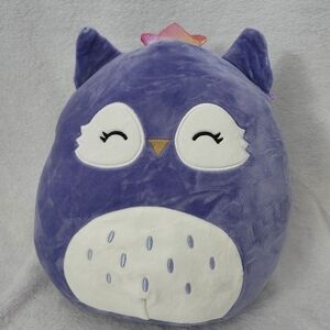SQUISHMALLOWS Fania 12 inches Purple White Owl Plush Toy Soft Pillow‎ Toy
